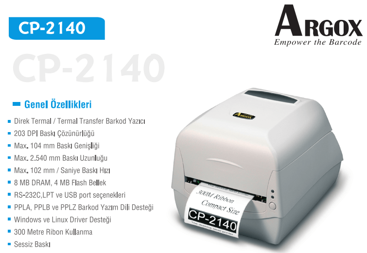 Argox CP-2140 Barkod Yazıcı